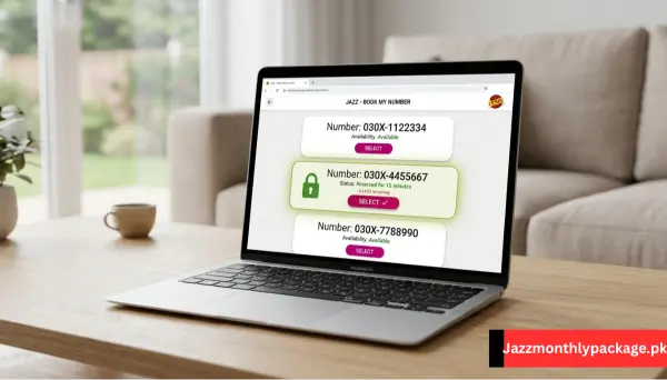 a laptop open the dashboard of jazz booking form
