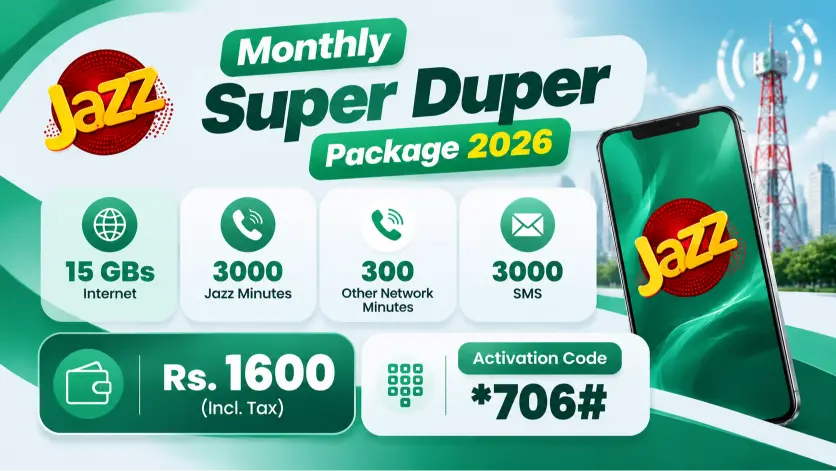 featured image of jazz monthly super duper package showing package details